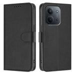 For Xiaomi Redmi 15C 5G (EU) (173mm) / Xiaomi Redmi 15C 4G (EU) (173mm) Leather Case Solid Color Phone Cover with Wallet