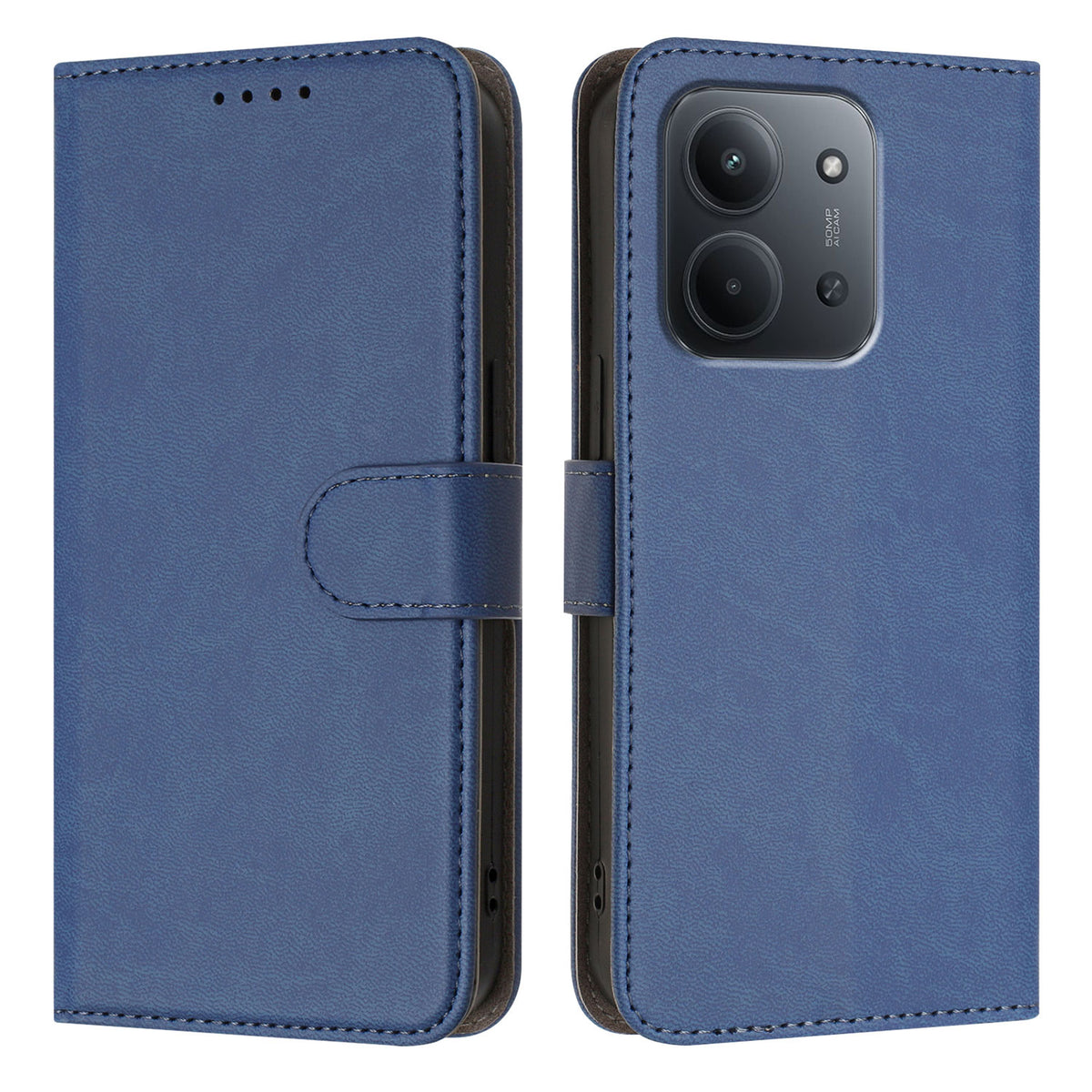 For Xiaomi Redmi 15C 5G (EU) (173mm) / Xiaomi Redmi 15C 4G (EU) (173mm) Leather Case Solid Color Phone Cover with Wallet