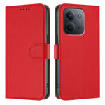 For Xiaomi Redmi 15C 5G (EU) (173mm) / Xiaomi Redmi 15C 4G (EU) (173mm) Leather Case Solid Color Phone Cover with Wallet