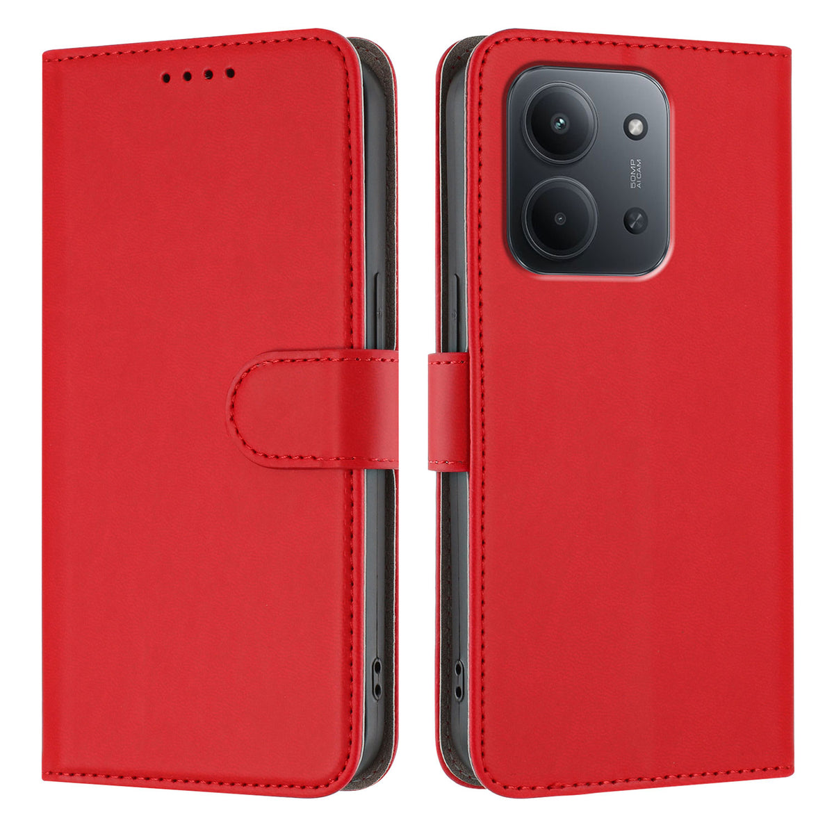For Xiaomi Redmi 15C 5G (EU) (173mm) / Xiaomi Redmi 15C 4G (EU) (173mm) Leather Case Solid Color Phone Cover with Wallet