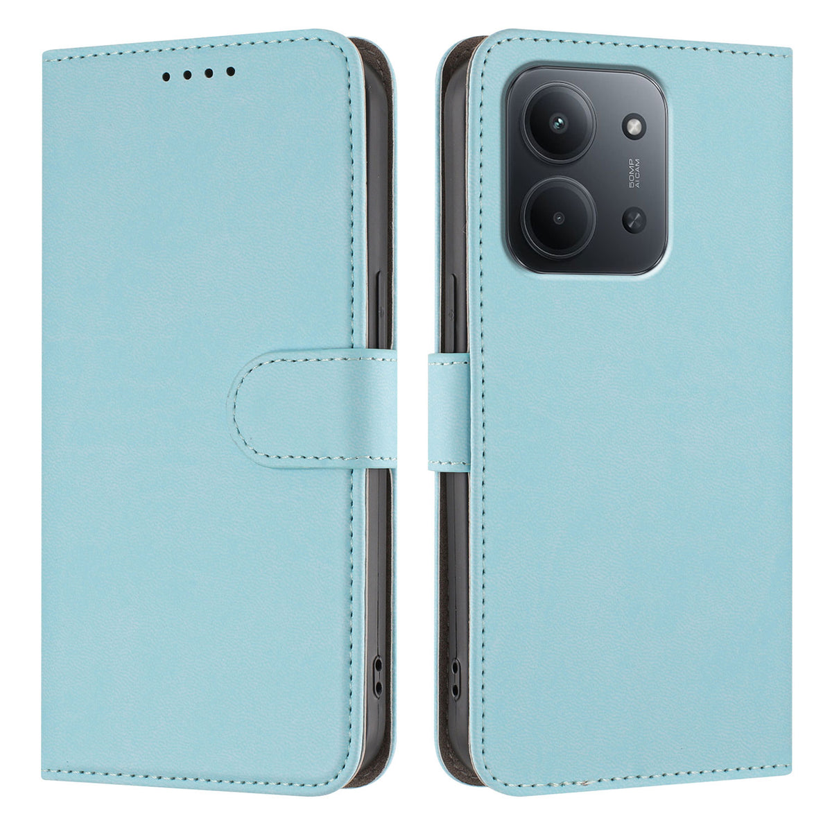 For Xiaomi Redmi 15C 5G (EU) (173mm) / Xiaomi Redmi 15C 4G (EU) (173mm) Leather Case Solid Color Phone Cover with Wallet