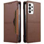For Samsung Galaxy A73 5G Wallet Case External Card Slot Magnetic Closing Leather Phone Cover