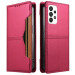 For Samsung Galaxy A73 5G Wallet Case External Card Slot Magnetic Closing Leather Phone Cover