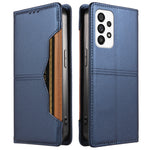 For Samsung Galaxy A73 5G Wallet Case External Card Slot Magnetic Closing Leather Phone Cover
