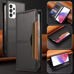 For Samsung Galaxy A53 5G Wallet Case External Card Slot Magnetic Closing Leather Phone Cover