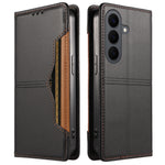 For Samsung Galaxy S26+ Wallet Case External Card Slot Magnetic Closing Leather Phone Cover