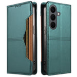 For Samsung Galaxy S26+ Wallet Case External Card Slot Magnetic Closing Leather Phone Cover