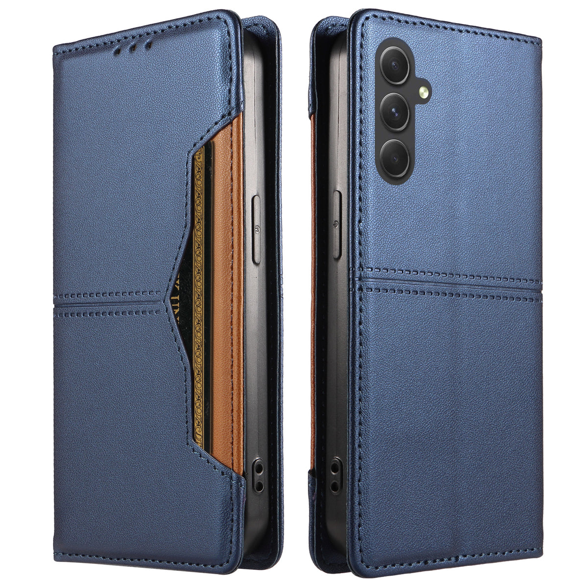 For Samsung Galaxy A54 5G Wallet Case External Card Slot Magnetic Closing Leather Phone Cover