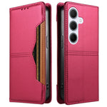 For Samsung Galaxy A55 5G Wallet Case External Card Slot Magnetic Closing Leather Phone Cover