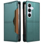 For Samsung Galaxy A55 5G Wallet Case External Card Slot Magnetic Closing Leather Phone Cover