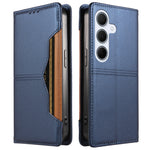 For Samsung Galaxy A55 5G Wallet Case External Card Slot Magnetic Closing Leather Phone Cover
