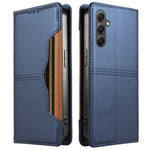 For Samsung Galaxy A34 5G Wallet Case External Card Slot Magnetic Closing Leather Phone Cover