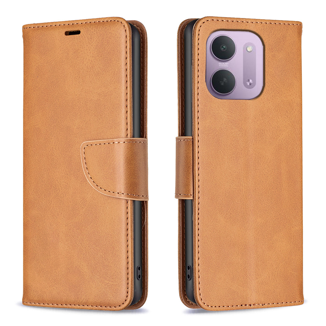 For Xiaomi Redmi 15C 4G (Global) (171mm) / Xiaomi Poco C85 4G (171mm) / Xiaomi Redmi 17C 5G Case Shockproof PU Leather Cover with Wallet Card Slots
