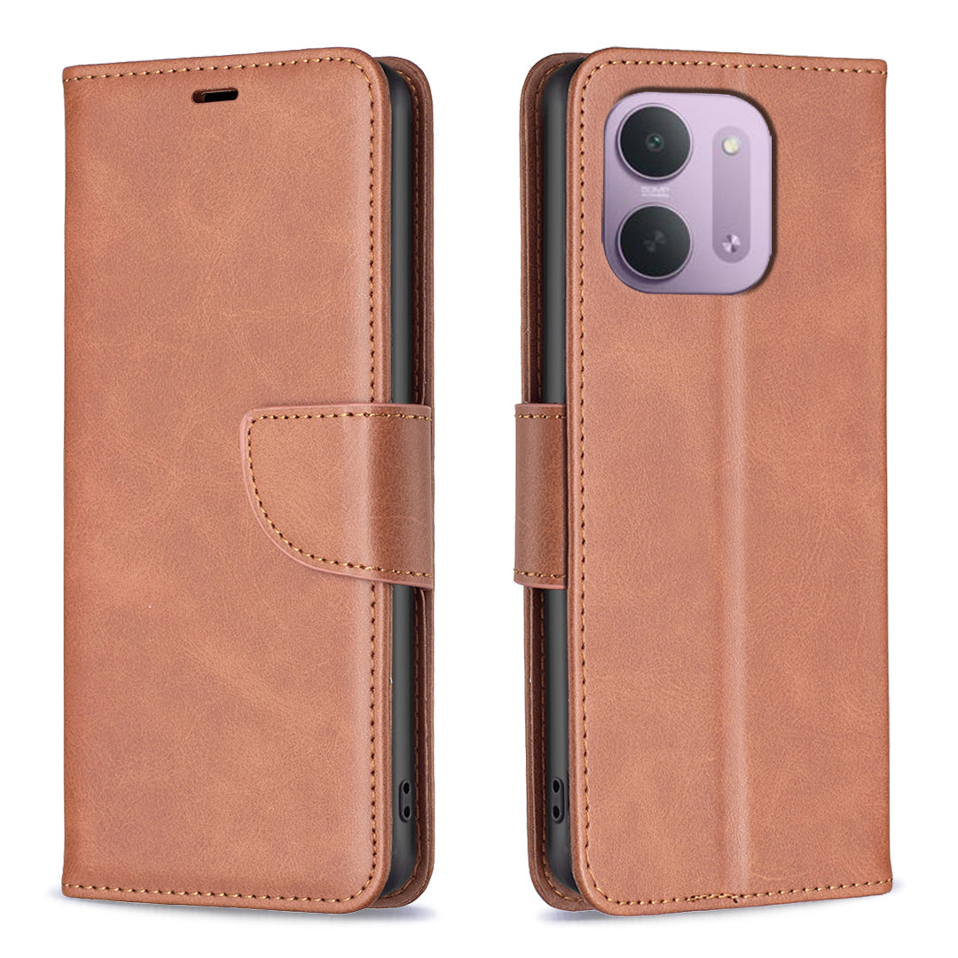 For Xiaomi Redmi 15C 4G (Global) (171mm) / Xiaomi Poco C85 4G (171mm) / Xiaomi Redmi 17C 5G Case Shockproof PU Leather Cover with Wallet Card Slots