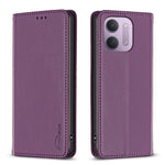 BINFEN COLOR til Xiaomi Redmi 15C 4G (Global) (171mm) / Xiaomi Poco C85 4G (171mm) / Xiaomi Redmi 17C 5G BF18 læderetui, mobilstativ med kortpladser