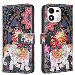 Til Honor X7e Plus 5G / Honor X7e Plus 4G / Honor 600 Smart 5G Etui Pung Stativ Mønsterprint Telefon Læder Cover