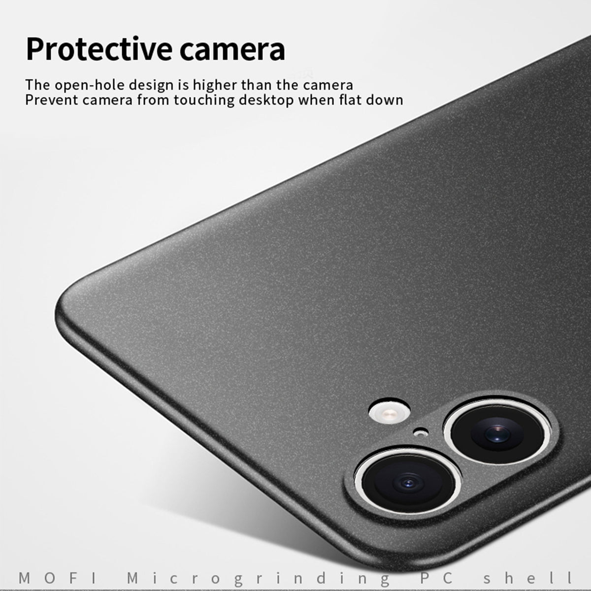 MOFI til iPhone 18 Shield Matte Series PC-cover Slankt telefoncover