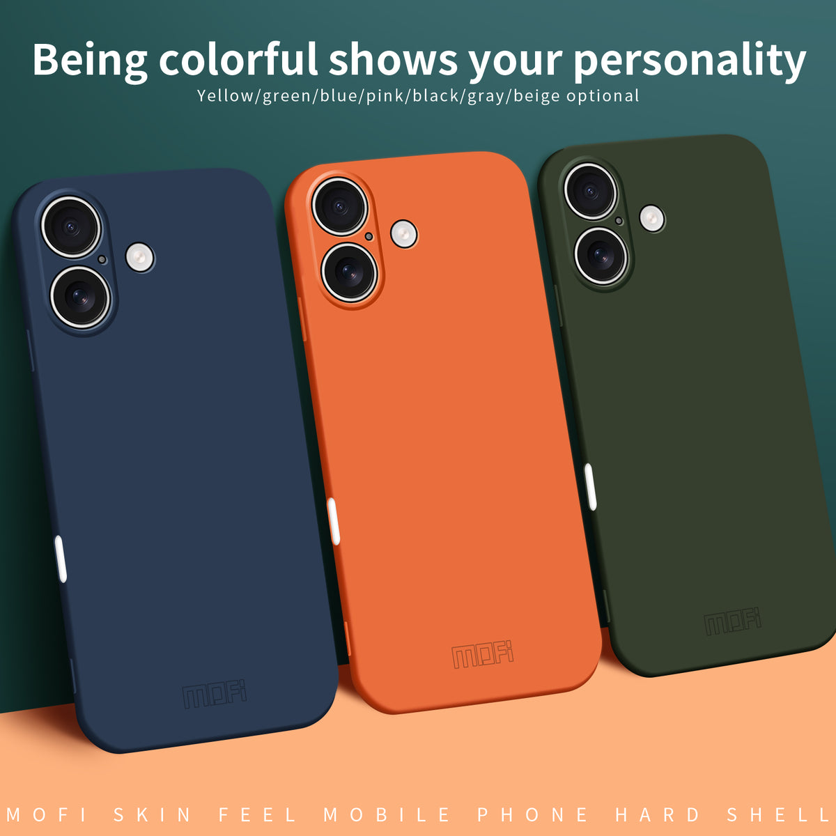 MOFI for iPhone 18 JK Qin Series Phone Case Skin-Touch Matte Anti-fingerprint Back Cover
