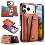 Til iPhone 18 Pro Max / 17 Pro Max Magnetisk Cover Skråstoftekstur PU Læder Telefon Bagcover med Trefoldelig Kortholder