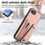 For iPhone 17th / 16th Magnetic Case Twill Cloth Texture PU Leather Phone Back Cover with Tri-fold Card Holder