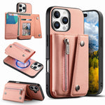 For iPhone 16 Pro Magnetic Case Twill Cloth Texture PU Leather Phone Back Cover with Tri-fold Card Holder