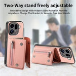 Oppo Find X9 Pro 5G Magnetiskt Skal Twill Tygstruktur PU-läder mobilbaksida med Trippelvik Korthållare