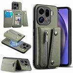 Til Oppo Find X9 Pro 5G Magnetisk Etui Twill Stof Tekstur PU Læder Telefon Bagcover med Trefløjet Kortholder