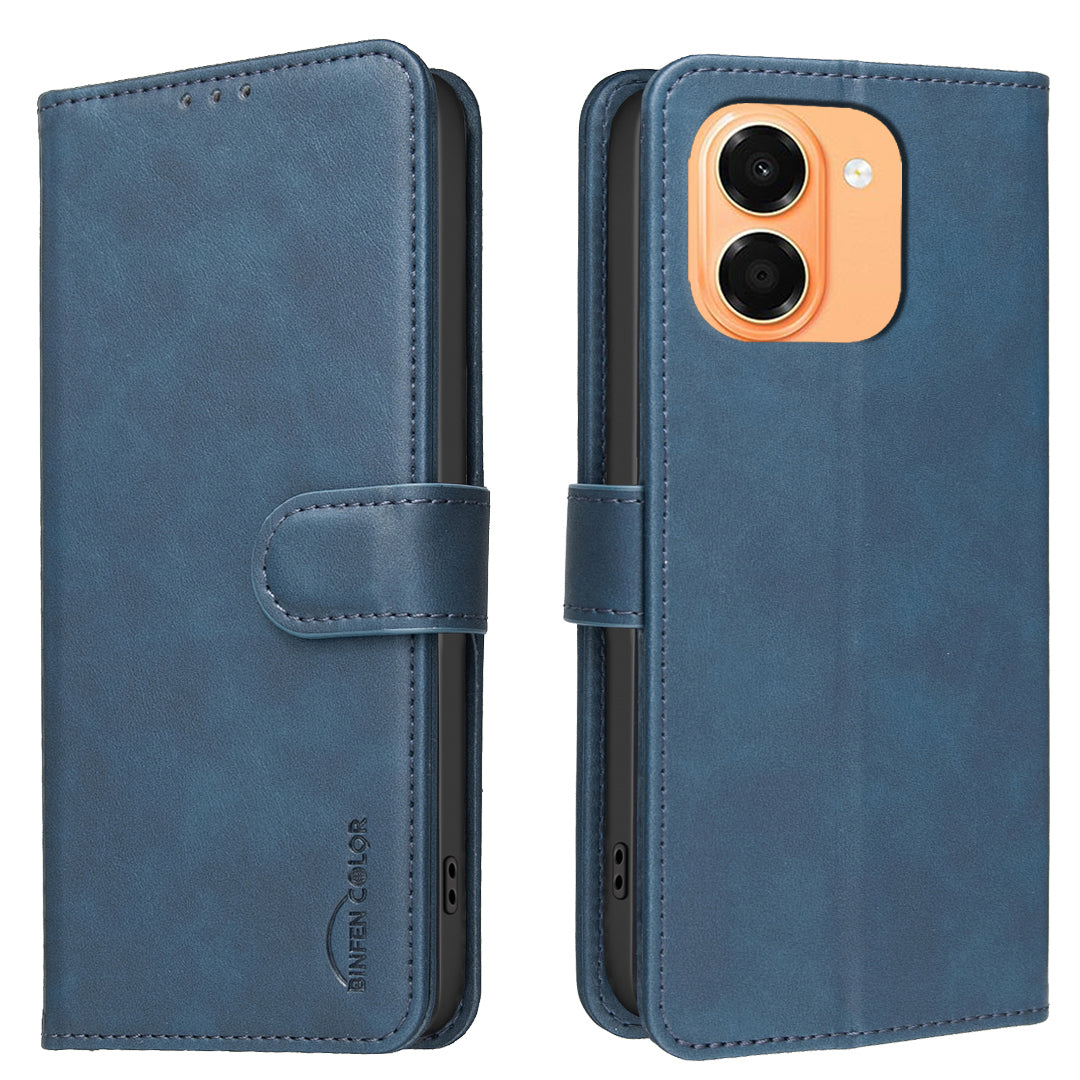 BINFEN COLOR for Honor X7e 4G / Honor X6e 4G BF37 Case RFID Blocking Wallet Stand Leather Phone Cover