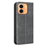 BINFEN COLOR for Honor X7e 4G / Honor X6e 4G RFID Blocking Calf Texture PU Leather Phone Cover