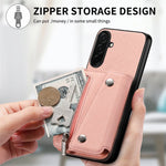 Til Samsung Galaxy A37 5G Magnetisk Etui, Twill-stoftekstur PU-lædertelefonbagside med trefoldig kortholder