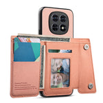 For Xiaomi Redmi Note 15 5G (Global)  /  Poco M8 5G Magnetic Case Twill Cloth Texture PU Leather Phone Back Cover with Tri-fold Card Holder