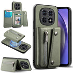 For Xiaomi Redmi Note 15 5G (Global)  /  Poco M8 5G Magnetic Case Twill Cloth Texture PU Leather Phone Back Cover with Tri-fold Card Holder