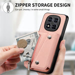 For Xiaomi Redmi Note 15 Pro 5G (Global) Magnetic Case Twill Cloth Texture PU Leather Phone Back Cover with Tri-fold Card Holder