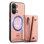 For Xiaomi Poco X8 Pro Max 5G  /  Redmi Turbo 5 Max 5G Magnetic Case Twill Cloth Texture PU Leather Phone Back Cover with Tri-fold Card Holder