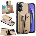 For Xiaomi Poco X8 Pro Max 5G  /  Redmi Turbo 5 Max 5G Magnetic Case Twill Cloth Texture PU Leather Phone Back Cover with Tri-fold Card Holder