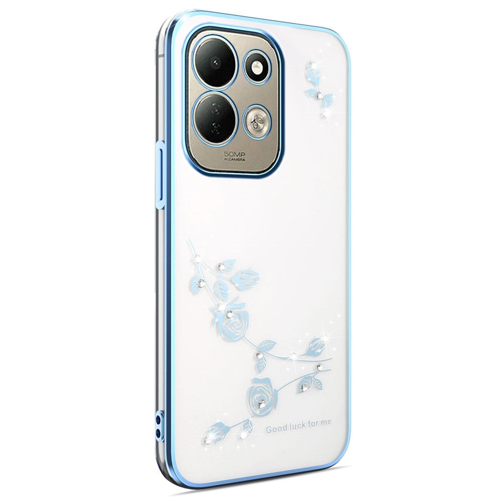 KADEM For Xiaomi Redmi 17 5G  /  Redmi 17 4G Case Flower Rhinestone Decor TPU Phone