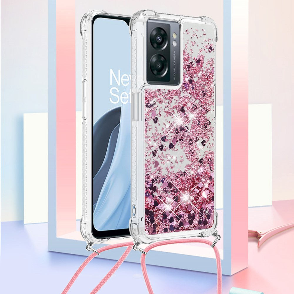 OnePlus Nord N300 5G / Oppo A57 (2022) 5G / A77 5G / Realme Q5i / Narzo 50 5G / V23 5G, Quicksand-TPU-cover med rem