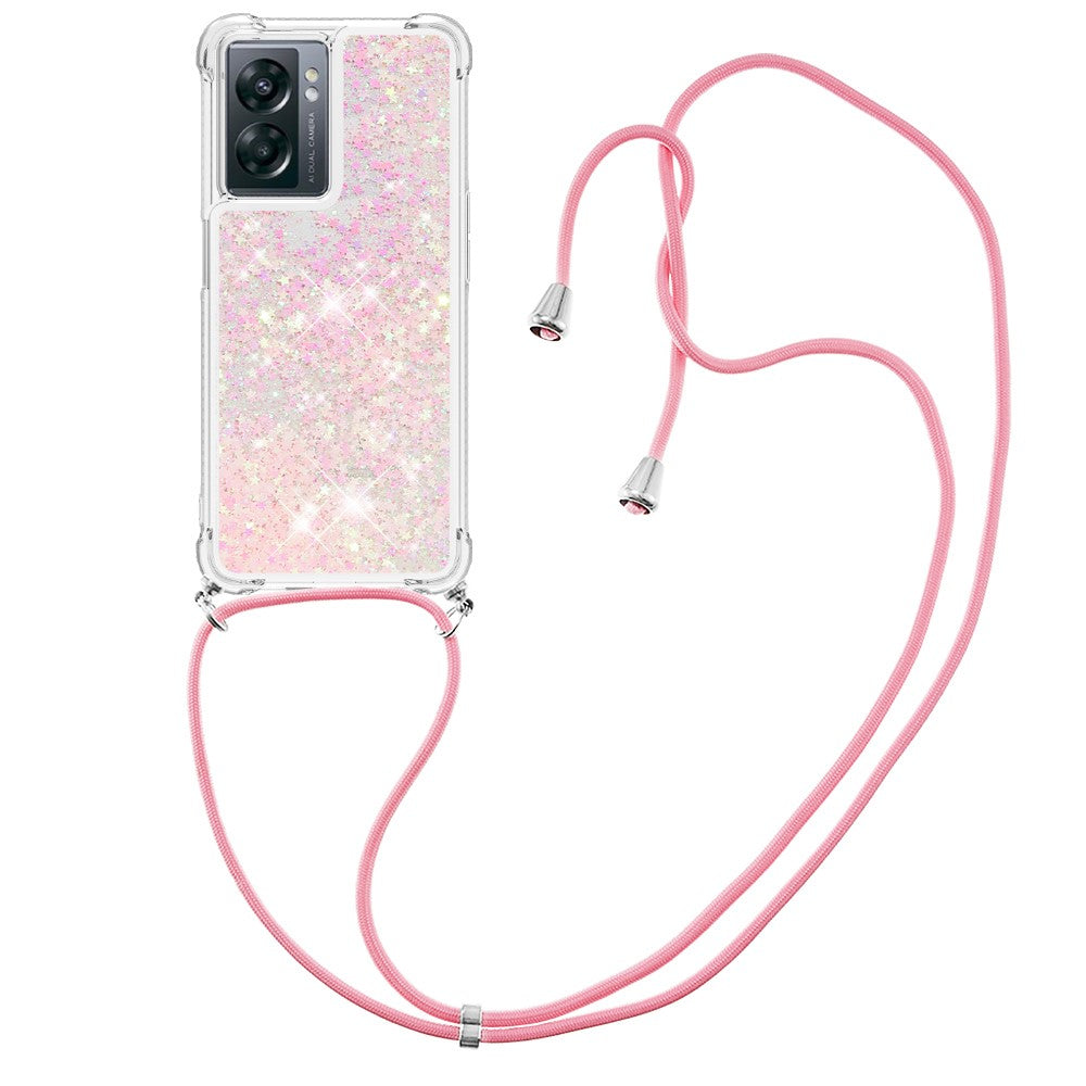 OnePlus Nord N300 5G / Oppo A57 (2022) 5G / A77 5G / Realme Q5i / Narzo 50 5G / V23 5G, Quicksand-TPU-cover med rem