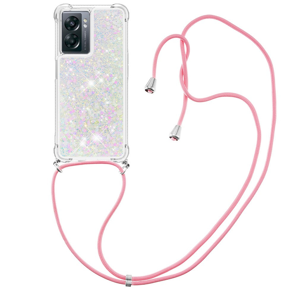 OnePlus Nord N300 5G / Oppo A57 (2022) 5G / A77 5G / Realme Q5i / Narzo 50 5G / V23 5G, Quicksand-TPU-cover med rem