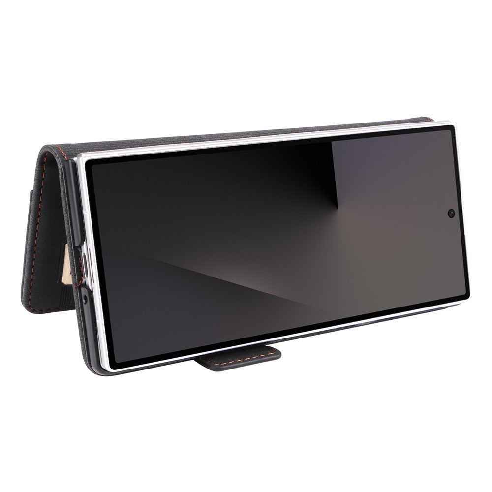 Til Samsung Galaxy Z Fold8 Ultra Etui Læderpung Flipcover med Hardwareudsmykning