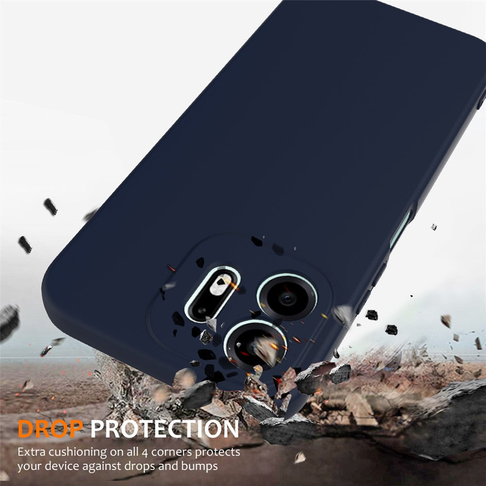 For OnePlus N6 4G Magnetic Case Anti-Drop Liquid Silicone Phone Cover with Lanyard