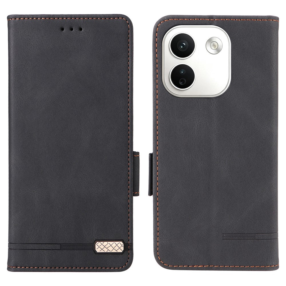 For Xiaomi Redmi Note 17 Pro+ 5G  /  Redmi Note 17 Pro Max 5G Case Leather Wallet Flip Phone Cover with Hardware Decor