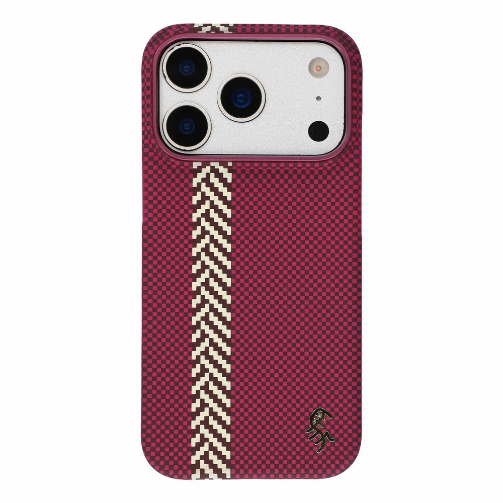 X-LEVEL for iPhone 18 Pro Max / 17 Pro Max Case Compatible with MagSafe Lacquered "Horse" Character Carbon Nanofiber PC Phone Cover