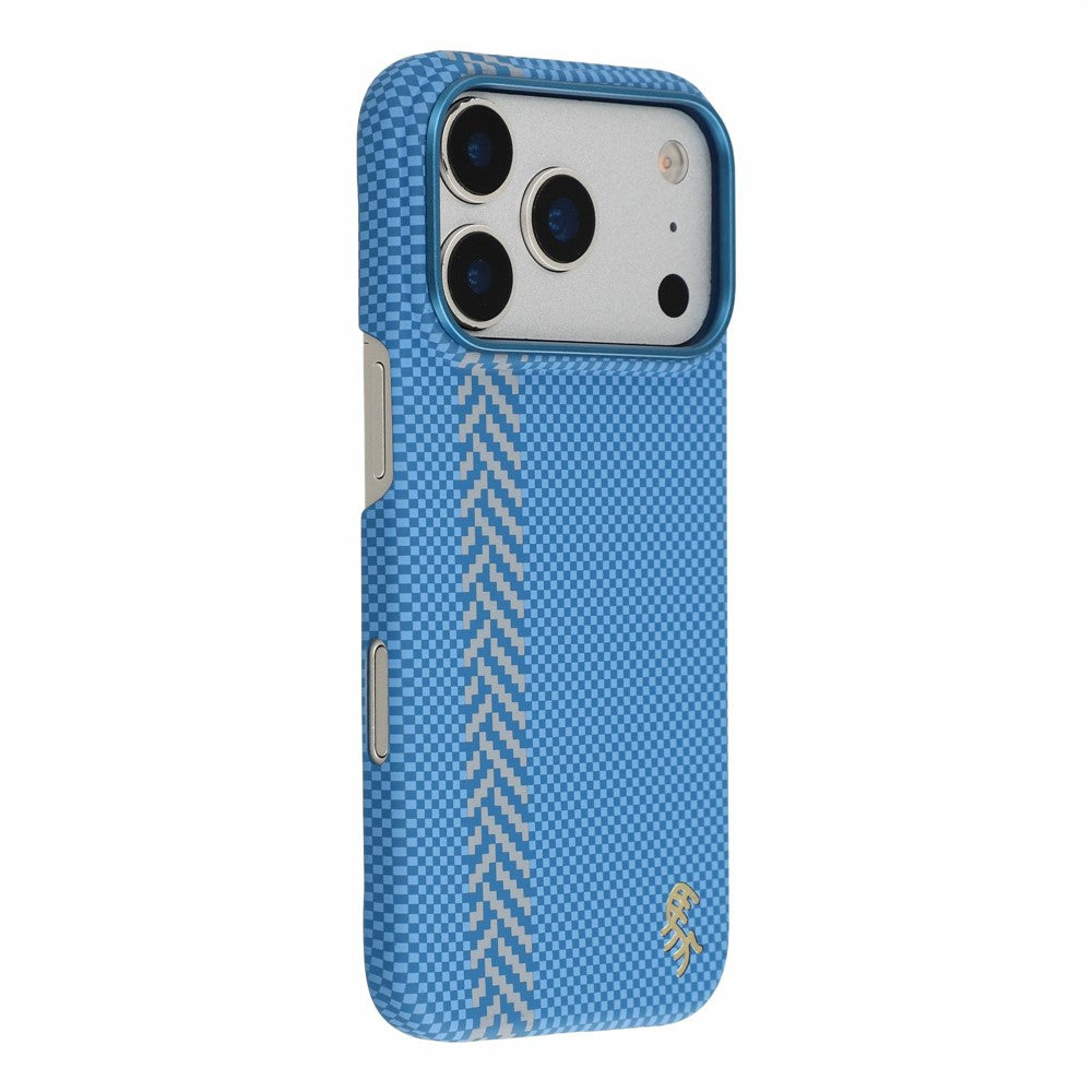 X-LEVEL for iPhone 18 Pro Max / 17 Pro Max Case Compatible with MagSafe Lacquered "Horse" Character Carbon Nanofiber PC Phone Cover