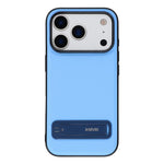 X-LEVEL For iPhone 18 Pro / 17 Pro Case Leather Coated PC TPU Phone Back Cover with Metal Kickstand