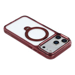 JAUCASE for iPhone 18 Pro Max / 17 Pro Max Case Magnetic Rotating Kickstand TPU + PC Clear Phone Back Cover