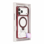 JAUCASE for iPhone 18 Pro Max / 17 Pro Max Case Magnetic Rotating Kickstand TPU + PC Clear Phone Back Cover