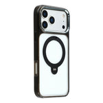 JAUCASE for iPhone 18 Pro Max / 17 Pro Max Case Magnetic Rotating Kickstand TPU + PC Clear Phone Back Cover