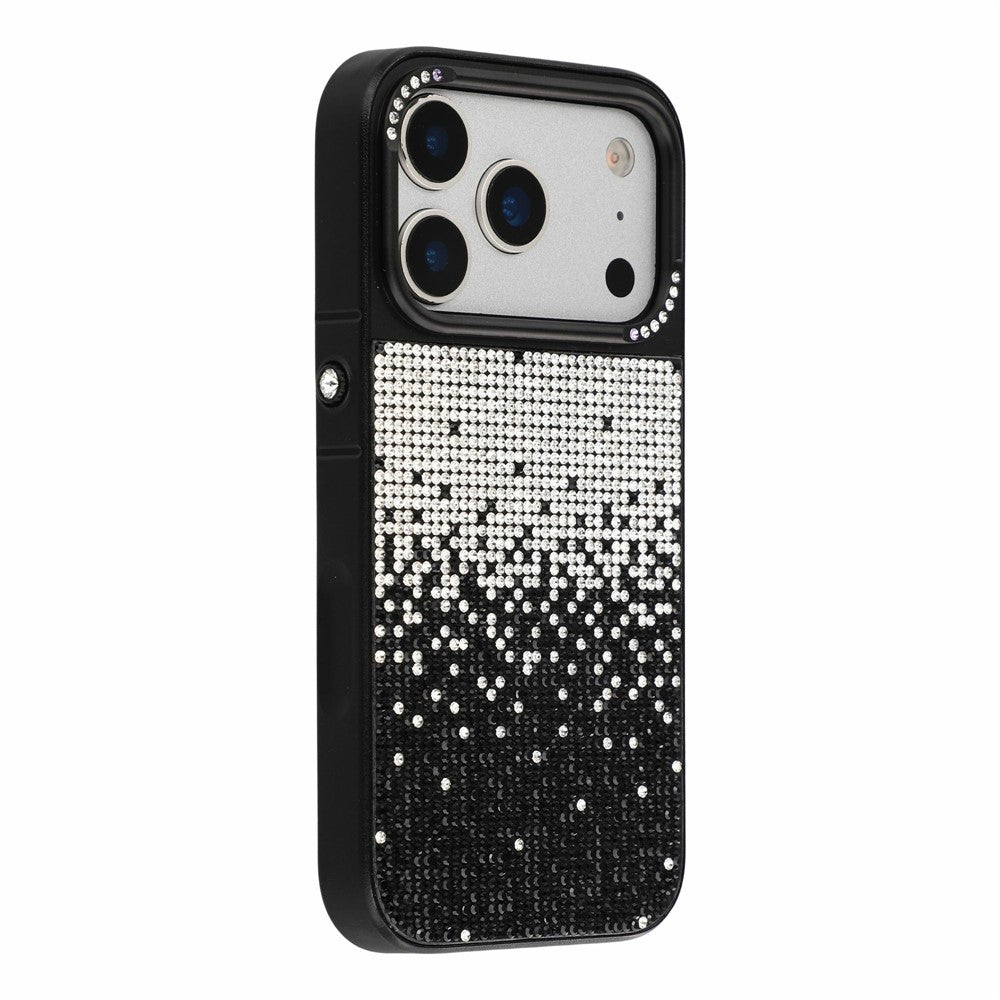 JAUCASE for iPhone 18 Pro Max / 17 Pro Max Case PC + TPU Gradient Rhinestone Phone Cover