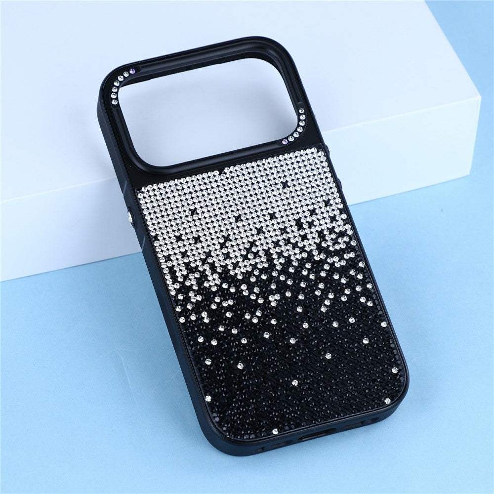JAUCASE for iPhone 18 Pro Max / 17 Pro Max Case PC + TPU Gradient Rhinestone Phone Cover